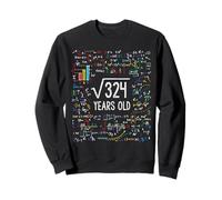 Square Root of 324 18th Birthday 18 Year Old Gifts Math Bday Sweatshirt