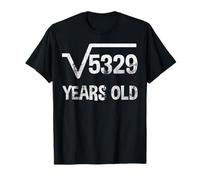Square Root of 5329 - 73e anniversaire mathématiques 73 ans T-Shirt