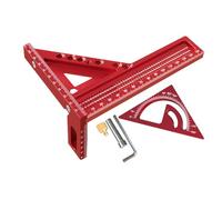 Square Ruler Woodworking, High Precision -Angle Measuring Tool, 7.87 x 5.51 x 0.79 Inches, Durable Aluminium Build, Accurate Drafting, Portable Marking Ruler for Construction Engineering