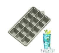 Square Silicone Tray - 15-Grid Mold With Lid | Spill-Proof Freezer