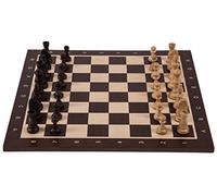 Square - Square - Professionnel Échecs en Bois | Tournoi no 5 - AMÉRIQUE - Jeu d'échecs - Échiquier en Bois Wenge