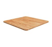 vidaXL Dessus de table carré Marron clair 60 x 60 x 2,5 cm Bois chêne traité