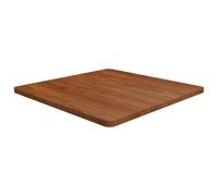 Square Table Top Light Brown 19.7"x19.7"x0.6" Treated Solid Wood Oak vidaXL