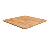 Square Table Top Light Brown 19.7"x19.7"x0.6" Treated Solid Wood Oak vidaXL