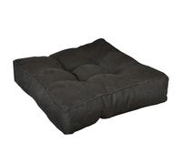 Square Thick Cotton Linen Chair Cushion for Sofa & Office Chair - Black 40 x 40 cm Coussin de siège confortable et stylish pour la décoration de la maison et du bureau