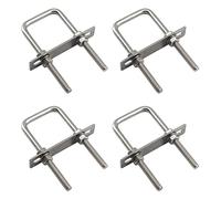 Square U-Bolts, M8 U Bolts With Nuts And Frame Plates 304 Stainless Steel Multiple Sizes 4pcs(M8x40x120)