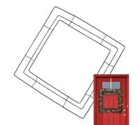 Square Wire Frame Kit, Metal Square Wreath Form, 11.81inch Iron Wires Frame with Support, Rustproof Iron Wire Form Set, Geometric Squares Design Kit Set DIY, Holiday Floral Crafting Uses DIY