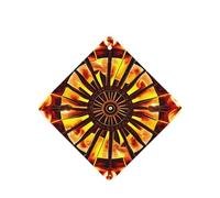 Square WZYWHJ Turning the Flame Prints Car Fragrance Lot de 6 désodorisants à suspendre pour voiture