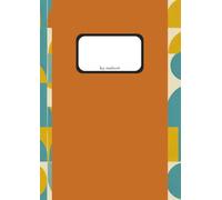 Squared A4 Notebook with Design Cover - 50 Pages Premium Ivory Paper: Graph Notebook with Water- & Dirt-Resistant Cover | Stylish Squared Paper Pad for School, Planning & Everyday Notes