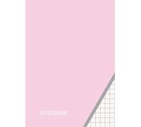 Squared Paper Notebook A4 - 1cm (10mm) Quad Ruled Grid | 110 Pages | For Math, Science, Graphing & Writing | Glossy Soft Cover | Cherry Blossom Pink Color