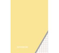 Squared Paper Notebook A4 - 1cm (10mm) Quad Ruled Grid | 110 Pages | For Math, Science, Graphing & Writing | Glossy Soft Cover | Pale Yellow Color