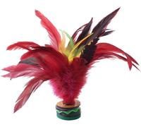 SquarezhenBo Volant rouge de 20 cm, plumes colorées qui ne s'estompent pas, volant chinois pour adultes, jouet de sport chinois Jianzi pour intérieur et extérieur, tennis et raquette de sport