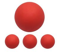Squash Ball 4 Pcs - High Bounce Rubber Training Balls Beginner Practice | Hobby Player Squash Ball Slow Speed, Rubber Construction Wear Resistant Hollow Racketball Accessories For Indoor Court Sports
