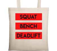 Squat Bench Sac fourre-tout en coton écologique Beige