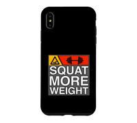 Squat More Weight Powerlifting Gym Workout Coque pour iPhone XS Max