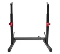 Squat Rack Support d'haltères réglable en hauteur de 90 à 150 cm pour haltères et banc de développé couché, charge maximale 250 kg, support pour haltères multifonction