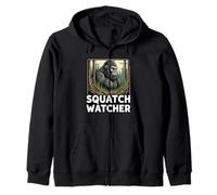 Squatch Watcher Bigfoot Forest Cryptid Hunter Design Sweat à Capuche