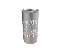 Squats, je croyais que tu avais dit Shots Personal Trainer Gobelet isotherme en acier inoxydable double paroi