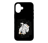 Squatting Gopnik Slav with Tracksuit in Space T-Shirt Coque pour iPhone 16