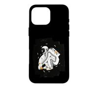 Squatting Gopnik Slav with Tracksuit in Space T-Shirt Coque pour iPhone 16 Pro Max