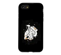Squatting Gopnik Slav with Tracksuit in Space T-Shirt Coque pour iPhone SE (2020) / 7/8