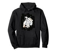 Squatting Gopnik Slav with Tracksuit in Space T-Shirt Sweat à Capuche