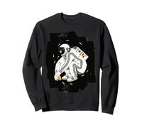 Squatting Gopnik Slav with Tracksuit in Space T-Shirt Sweatshirt