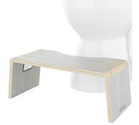 Squatty Potty Tabouret de Toilette Pliable Oslo Eucalyptus - Compact, élégant et Peu encombrant pour Une Meilleure Posture de Salle de Bain, Eucalyptus Durable, Pas de Montage nécessaire