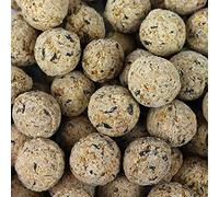 SQUAWK Boules de Graisse Suet | Nourriture Premium pour Oiseaux Sauvages | Formule Améliorée Toute l'Année | Mélange Naturel, Riche en Énergie & Protéines | Riche en Graisse, Fibres (Pack 25)