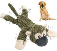 Squeaky and Plush Dog Toy,Interactive Chew Toy with Cotton Cloth and Crinkle Paper for Big and Small Dog (Singe)