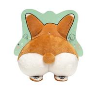 Squeaky Dog Toy - Plush Farting Sound Pet Doll with Built In Squeaker for Interactive Playtime, Funny Chew Toy with Sound Stimulation for Small to Large Breed Puppy, Kitten, Indoor Training, Travel