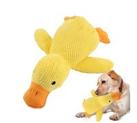 Squeaky Dog Toys - 45cm Plush Duck Interactive Chew Toy, Plush Squeaky Duck Toy for Puppies and Small Breeds; Teething Relief, Chewing Instinct Satisfaction, Snuggle Companion for Indoor Outdoor Play