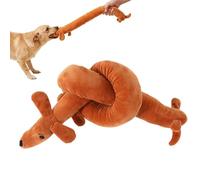 Squeaky Toys For Small Dogs - Polyester Long 35x1x1 Inches | Dachshund Shape Interactive Fun Cute Companion, Crinkle Paper, Crinkle Body | Dog Teething Toys For Indoor Play Training Tug Of War