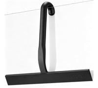 Squeegee Douche, fenêtre en Verre Squeegee, Silicone Douche écran essuye-Linge pour Salle de Bain Porte Plancher Mur Voiture Verre Nettoyeur Outil, Crochet Conception, 25cm, Noir