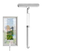 Squeegee for Window Cleaning, Double-Sided Window Screen Cleaning Brush, Extendable Dust Removal, Glass Cleaner Squeegee for Shower Bathroom Door Tile Wall Windshield Home Bedroom Car