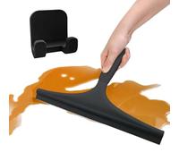 Squeegee Glass Cleaner, Squeegee Bathroom Squeegee with Hooks, Mirror Cleaning