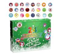Squeeze Ball Countdown, 24-Day Pack with 8.27x1.97x6.30 inches Box, Soft Calming Fidget Balls, for School Study Room Dorm Friends Adults Teens Students Kids, Multicolor