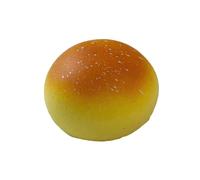 Squeeze Bread, Squishy Pain Rond PU, Slow Rising, Jouet Anti Stress Fromage, Pain Simulé Réaliste, Fidget Sensoriel pour Bureau, École et Cadeau Adulte
