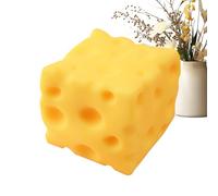 Squeeze Cheese Sensory Stress , 5,5 x 5,5 cm, Fidget avec Texture Douce, Silicone élastique, pincement innovant avec Style réaliste, Souris pour Bureau et Main