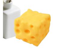 Squeeze Cheese Toy, Soft Funny Novelty Fidget Game, Quiet Stress Relief Toy, Cheese Block, for Kids Adults Family Friends Youth Teens Office Work Study Relaxation Calm Down Use