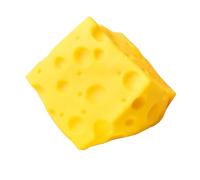 Squeeze Cheese Toy, Soft Large Funny Novelty Stress Reliever, Quiet Fidget Toy with Squishy Texture, Rubber Foam Squeeze Toys for Kids Adults Teens, Family Fun, Relaxation, Stress Calming