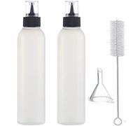 Squeeze Écriture Bouteilles Icing Applicateur DIY Cookie Fait Maison de gâteau biscuit Décoration peinture Bouteille pour Sauces Condiments Salade ketchup Outils cuisson Brosse Funnel 6 Once 2pc