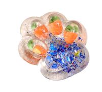 Squeeze Fidget Toy Jouet à modeler en silicone en forme de patte de chat pour Effet pailleté Pour la relaxation Bureau Décoration