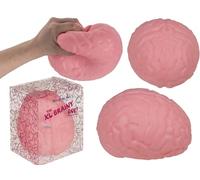 Squeeze Jouet anti-stress XL avec motifs amusants (manette de console, banane, canard, cerveau et balle lumineuse) (cerveau XL)