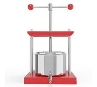 SQUEEZE master Presse à fruits, 0,8 gallon/3 litres, fromage, teinture, herbes, fruits, vin, presse-main, en acier inoxydable et fer pour jus, cidre, vin, huile d'olive