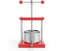 SQUEEZE master Presse-agrumes manuel pour fruits à pâte molle, raisin, légumes, jus maison, fromage, teinture d'herbes, huile d'olive, miel (acier inoxydable, 3 l)