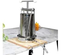 SQUEEZE master Presse de table manuelle pour fabrication de cidre de fruits, vin, herbes, fromage, 5 litres, en acier inoxydable tout-en-un, économe en main-d'œuvre, pour jus, lait de noix, huile