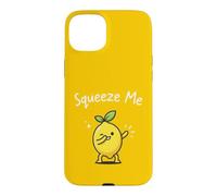 Squeeze Me Funny Lemon Dabbing Joli Jeu de Mots Estival aux Agrumes Coque pour iPhone 15 Plus