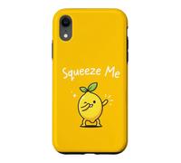 Squeeze Me Funny Lemon Dabbing Joli Jeu de Mots Estival aux Agrumes Coque pour iPhone XR