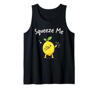 Squeeze Me Funny Lemon Dabbing Joli Jeu de Mots Estival aux Agrumes Débardeur
